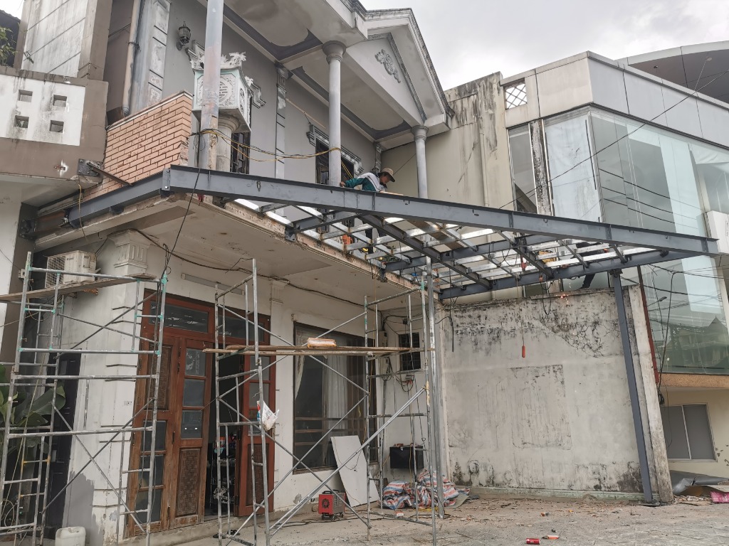 Lắp dựng dầm thép chữ I